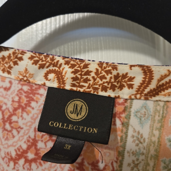 JM Collection Multicolor Patterned Top - Picture 3 of 10